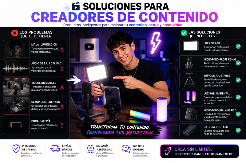 Soluciones para Creadores de contenido