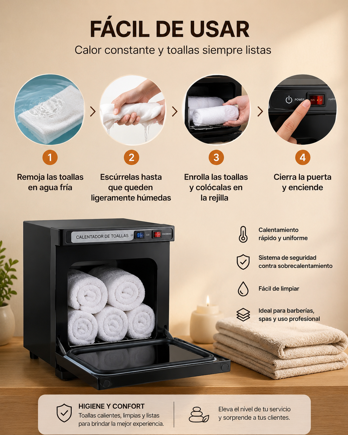 Calentador Profesional de Toallas